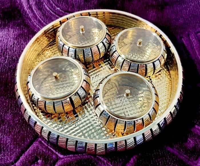Dry Fruit Jars (Brass/ Nickel)